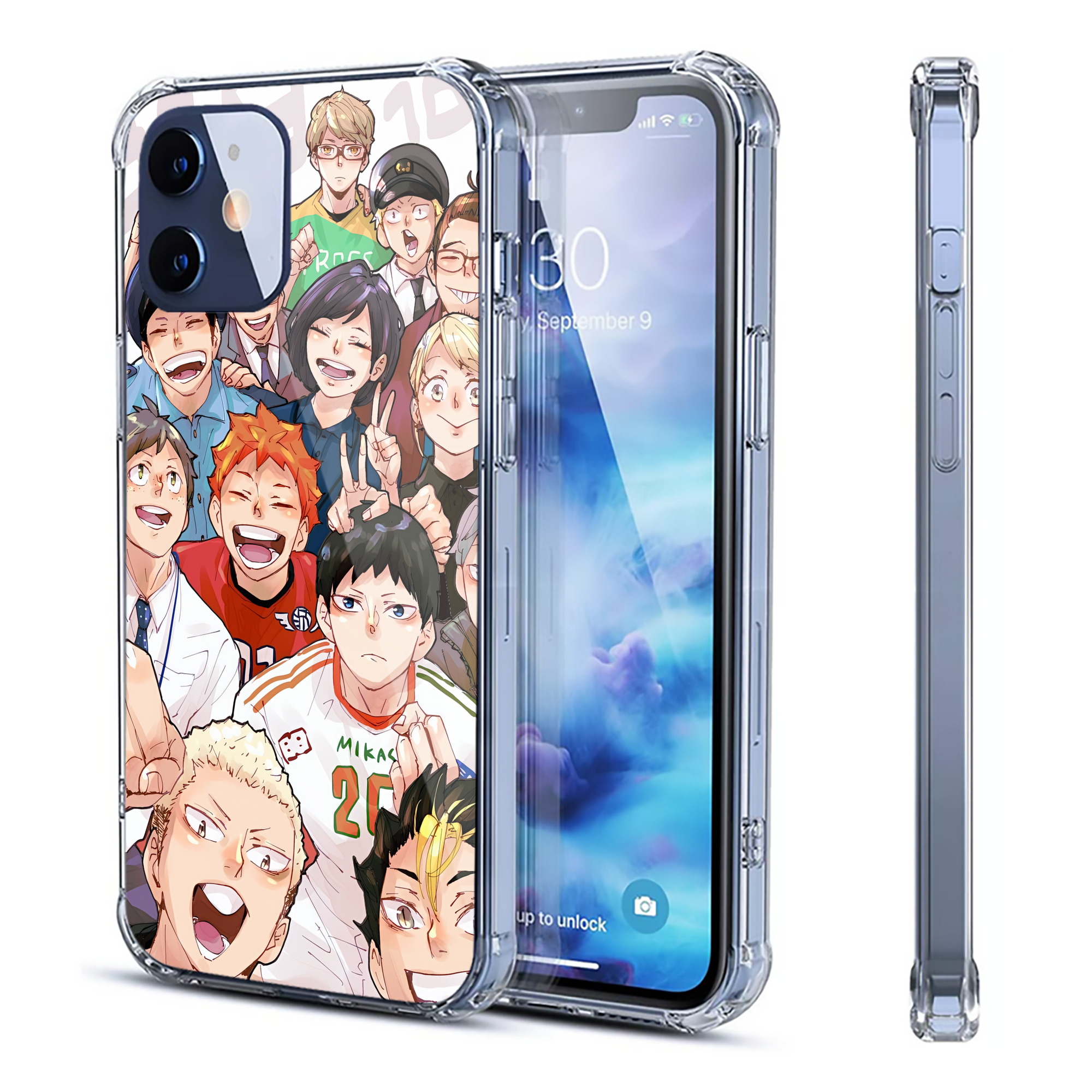 （画像用） ハイキュー!! Haikyu!! 【iPhone 12シリーズ対応】透明スマホケース（クリアソフトケース）